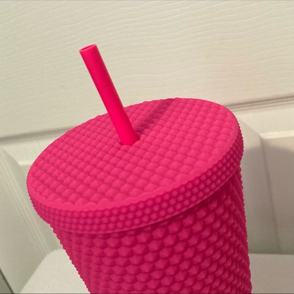 STARBUCKS Soft Touch Barbie China Studded Tumbler - Picture 4 of 9